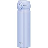 Thermos JNL-506 PBL Vacuum Insulated Portable Mug, 16.9 fl oz (500 ml), Pearl Blue, Easy to Clean and Easy to Clean, Lightweight Type, One-Touch Opening, Stainless Steel Bottle, Hot and Cold Retention