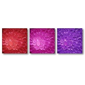 NWT Canvas Wall Art Abstract Beautiful Flowers Features...