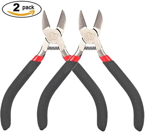2Pcs 4.5" Side Cutter Diagonal Wire Cutting Pliers Nippers Repair Tool
