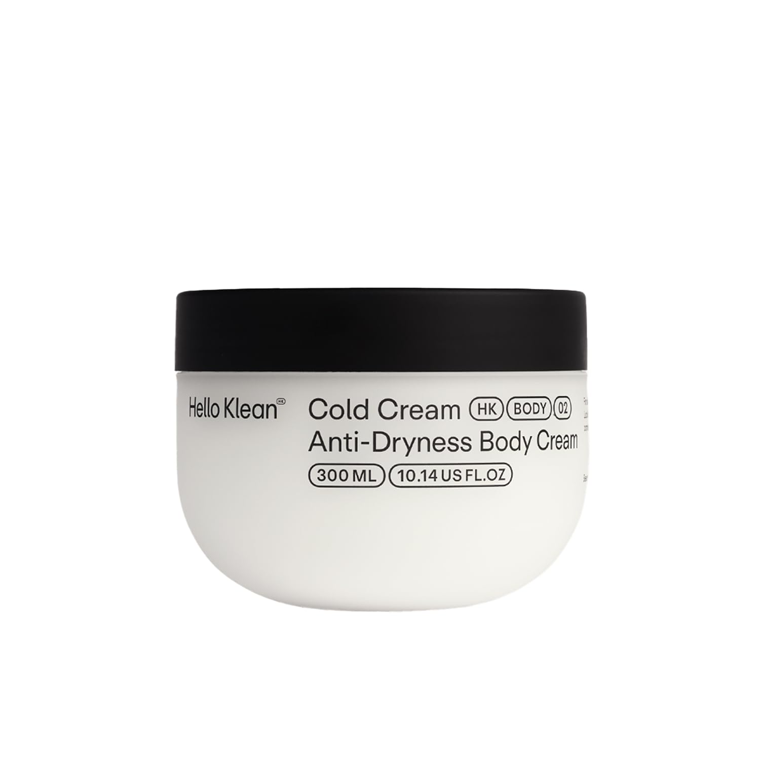 Hello Klean Cold Cream Anti-Dryness Body Cream - For Dry, Itchy Skin Caused by Hard Water - Hydrating Boost for Instant Relief - Calms & Hydrates Skin - Reduces Redness