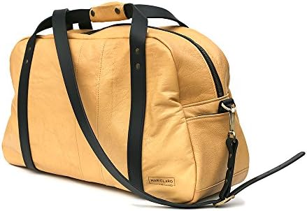 Unique Weekender DR023 made from reclaimed leather sourced in Toronto, Canada