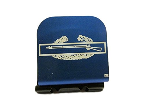 Combat Infantry Badge Laser Etched Hat Clip Blue