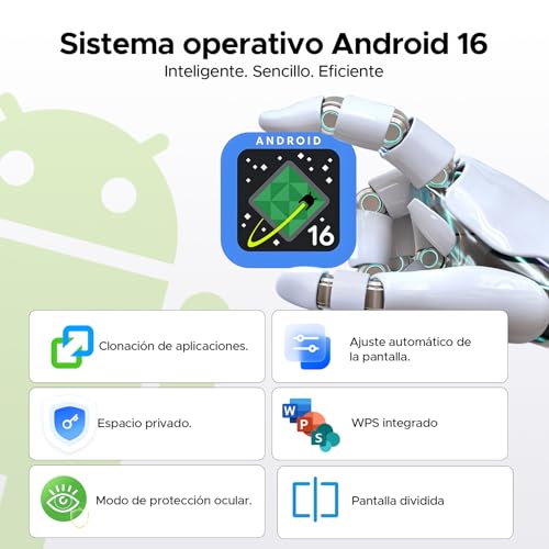 P13 Android Tablet 16, Tablet 13 Inches, Gemini AI, 48GB RAM+128GB ROM/2 TF, 12000mAh/18W, IPS 2.4K, 120Hz, T7280 Octa-Core, 13MP, Face ID, 5G WiFi, GPS, OTG, Tablet with Keyboard and Pen, Blue