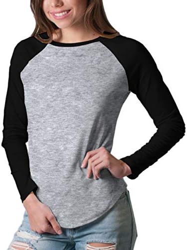 Friday Chic Women's Raglan Long Sleeve Baseball Shirt