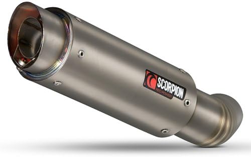 SI1000TEM - Scorpion RP-1 GP Satin Titanium Round Exhaust - Suzuki GSXR750 K6-7 06-07