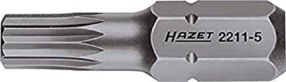 HAZET 2211-4 25 mm M4 Internal Serration Profile XZN Bit - Multi-Colour