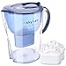 Hskyhan Alkaline Water Pitcher - 3.5 Liters Improve PH, 2 Filters Included, 7 Stage Filteration System To Purify, Blue