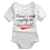 There's No Crying In Baseball Infant Toddler Baby Cotton Bodysuit