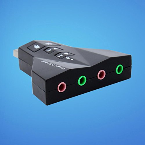 image for Tuscom 7.1 Channel USB 2.0 3D Audio Adapter External Stereo Sound Card