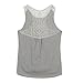 Lace Camisole,Hemlock Women Sleeveless Blouse Shirt Short Tank Top Sexy Sport Vest (M, Gray)