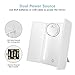 KEDSUM Trifold Lighted Makeup Mirror,LED Travel Vanity Mirror with Lights,Tabletop Mirror with 5X Pocket Mirror , Large Dimmable Touch Screen, 180°Rotation Bracket, Batteries or USB Charging