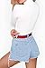 Sunfury Womens Turtleneck Long Sleeve Plain Snap Crotch Bodysuit Stretchy Rompers