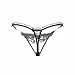 Defline Women Sexy Lace Thong Fancy Panties Pearl Massage Underwear T-Back Open Crotch Lingerie Tanga
