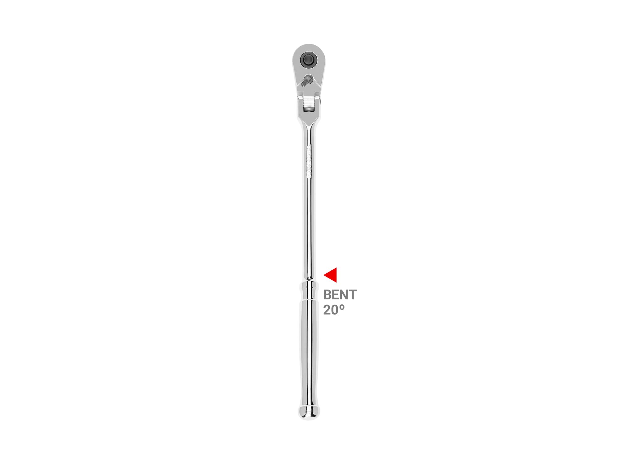 TEKTON 3/8 Inch Drive x 12 Inch Flex Head Quick-Release Bent Handle Ratchet | SRH33112