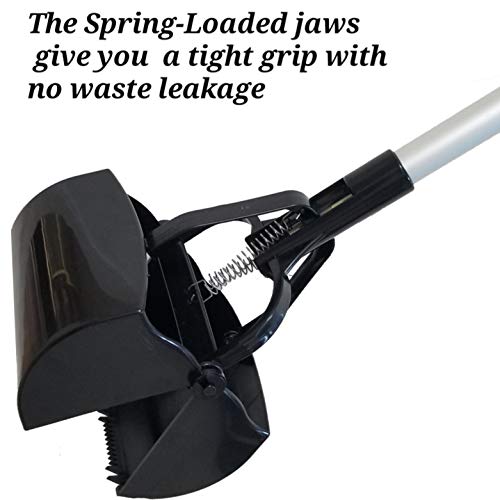 Mr. Peanut's 32" Tall Profile Pooper Scooper, Heavy Duty Aluminum Frame & ABS Plastic Bin