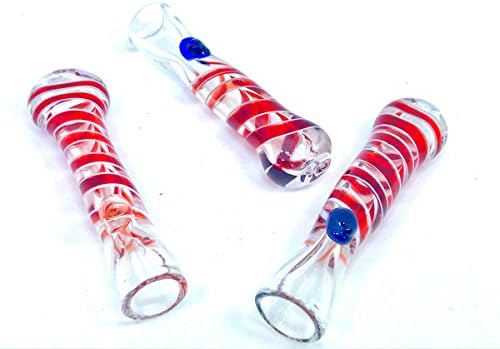 AGB-Red Twist Glass Cigarette Holder #SEE OUR OTHER LISTINGS AS WELL FOR DIFFERENT MODELS # Red OH X 1Pc