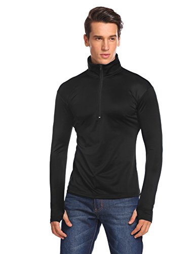 Coofandy men active quarter zip quick dry sports shirts…