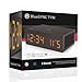 Bluetooth Digital Wooden Alarm Clock Speaker by GOgroove - Wood Style , Built in Microphone , LED Time + Date Display for Phones, MP3 Players, Tablets, & More - Dark Finish