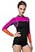 Micosuza Womens Wetsuit Jacket 2MM Long Sleeve Top