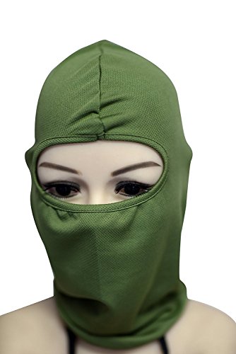 Zldoll Ski Face Mask Ultra Thin Windproof Motorcycle Cycling Balaclava Candy Color for Fishing Running Skiing Hiking (Army Green)