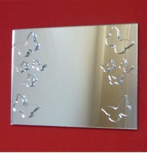 Sendmeamirror Mirror 40cm x 50cm with 4 Large & 6 Baby Butterflies