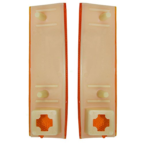 Driver and Passenger Signal Side Marker Lights Replacement for Chevrolet GMC Oldsmobile SUV Truck 929917 929918