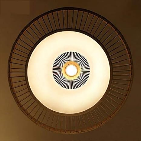Amazon Com Chuanhan Ceiling Fan Light Chandelier Lightings Bamboo