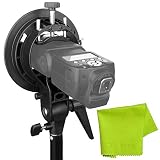Godox S-Type Bracket Bowens Mount Holder for Speedlite Flash Snoot Softbox Honeycomb +CLOUDSFOTO Cleaning Cloth