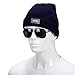 Ultra Bright 5 LED Beanie Cap/Hat Hands Free Unisex Lighted Stocking Cap Perfect Hands Free Flashlight For Camping,Hiking,Hunting,Fishing,Jogging,Construction or Just For Fun One Size Fits Most (Navy)