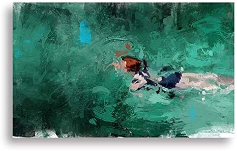 Zxjyh Modernes Minimalistisches Dekorative Malerei Mode Kunst Abstraktes Wandgemalde Schwimmbad Schone Frau Muster Hand Painted Gemalde 60 X 90 Cm Amazon De Kuche Haushalt