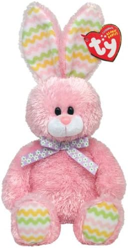 Ty Hoppity Pink Bunny Beanie Baby