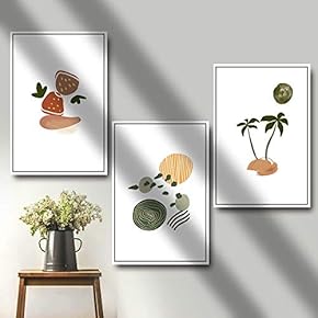 Framed for Living Room Bedroom Abstract Style for x3 Panels