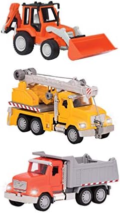 Driven 建設車両おもちゃ3台セット ダンプカー ショベルカー クレーン車 Wh1179z 正規