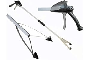 ArcMate EZ Reacher PRO - Heavy Duty Grab-It Reaching Tool – Collapsible Grabber Reacher with Extra-Large Grip, Locking Handle and 4.5 Inch Jaws - Ideal for Commercial, Maintenance, Seniors, 40"