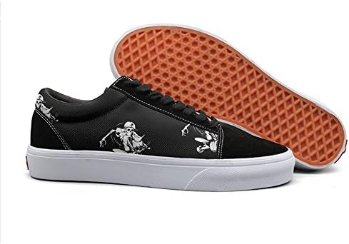 Armsttm Women Skate Shoes art skull skateboarding Classic Suede Sneaker