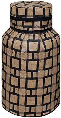 Lithara Printed PVC LPG Gas Cylinder Cover | Washable & Dustproof | Size : 25 x 21 Inches | (Multicolor CYSA12)