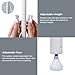 Lifewit 4-Tier Baker's Rack, Microwave Cart Oven Stand with 4 Hanging Hooks & Spice Rack for Kitchen Storage, Carbon Steel, White