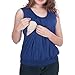 Elastic Waist Sleeveless Breastfeeding/Nursing Tank Top