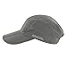 FitKicks Folding Sun Cap,Gray,One Size
