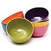 French Bull Melamine Cereal Bowls, Small Serving Bowl -Snack, Pasta, Salad, Rice, Oatmeal, Kids- Shatter Proof, Food Safe, BPA Free, Dishwasher Safe, 5.5”, 22oz, Multicolor, 6-Piece Set