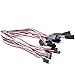 Qunqi 10packs 300mm Male to Female Servo Extension Lead Wire Cable for KK MWC Eagle Control Board