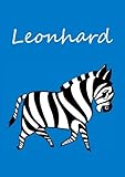 Image de Malbuch / Notizbuch / Tagebuch - Leonhard: A4 - blanko - Zebra (German Edition)