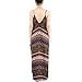 May&Maya Women's Low V-Neck and Low V-Back Maxi Dress (XXL, Green thnic)