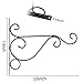 Orgrimmar Hanging Plant Bracket 4 Packs Metal Wall Plant Hangers with Iron Screws Decorative Hook for Bird Feeders, Lanterns, Wind Chimes, Planters, Flower Pot, Outdoor Indoor Decor