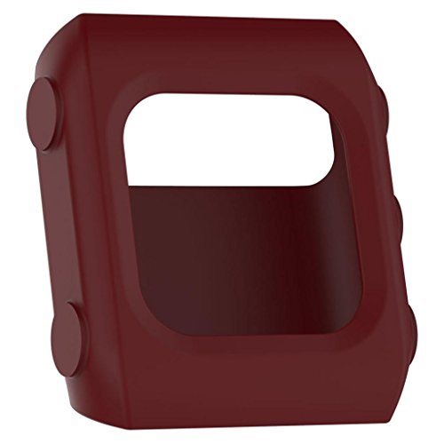 Lisin Replacement case Silicon Slim Watch Case Cover For POLAR V800 Watch (Red) - Thumbnail 3