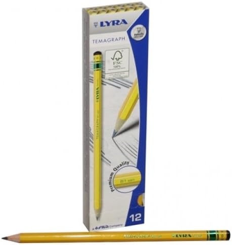 Lyra Temagraph B B 12pcs Graphite Pencil - Graphite Pencils (B)