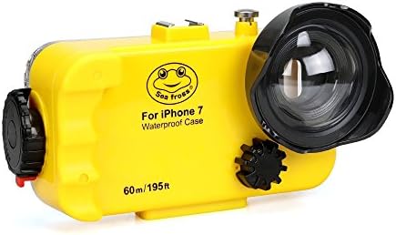 Elecguru iPhone 7 Diving Case Professional [60m/195ft] Dive Swimming Underwater Photo Video Waterproof Case Cover for Apple iPhone 7 Outdoor Rainproof