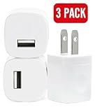 Wall Charger, 3 Pack Universal Charger Home Travel Fast Charger Power Adapter for iPhone 7 7s 6s Plus, iPad, Samsung Galaxy S7 S6, Motorola, LG G4 G3 and More Devices