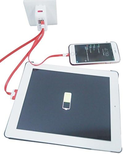 Dual USB Wall Charger for iPhones 6, 5 iPad Tablets Smartphones and other USB devices