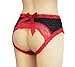 Sofishie Sexy Midnight Open Back Bow-Tie Panty/Panties/Underwear - Red - Medium